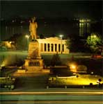 The Monument to Admiral Nakhimov at night. Sevastopol